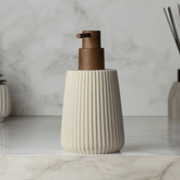 Porta Sabonete Líquido Striato Bege 245ml